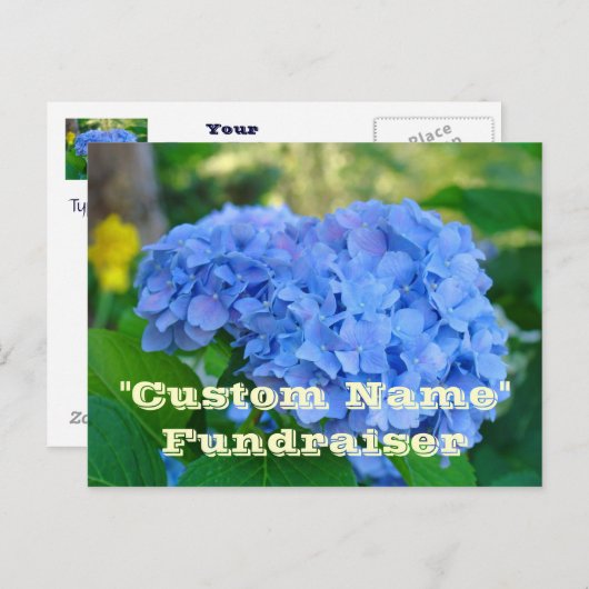 Fundraiser-postkaarten Niet-winstgevende postkaart (Voorkant / Achterkant)