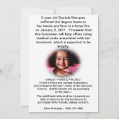 Fundraiser-uitnodiging Kaart (Achterkant)