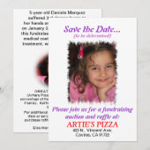 Fundraiser-uitnodiging Kaart (Voorkant / Achterkant)