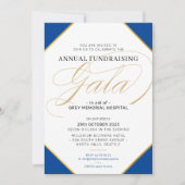 FUNDRAISING GALA BALL formeel evenement koninklijk Kaart (Voorkant)