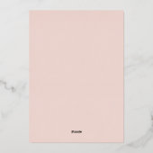 FUNDRAISING GALA elegant evenement script roze roo Folie Uitnodiging (Achterkant)
