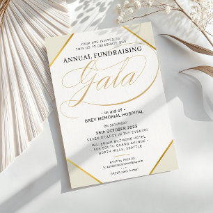 FUNDRAISING GALA elegante moderne gebeurtenis ivoo Kaart
