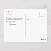 Fundraising Hartelijk dank, zand & zeeschelpen Briefkaart (Achterkant)