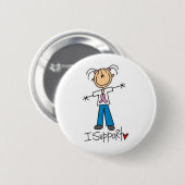 Fundraising I Steun Ronde Button 5,7 Cm (Voorkant /achterkant)