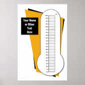 Fundraising Thermometer in procenten Poster (Voorkant)