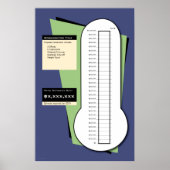 Fundraising-thermometer, inclusief datumkolom poster (Voorkant)