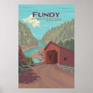 Fundy Nationaal Park Poster New Brunswick Canada