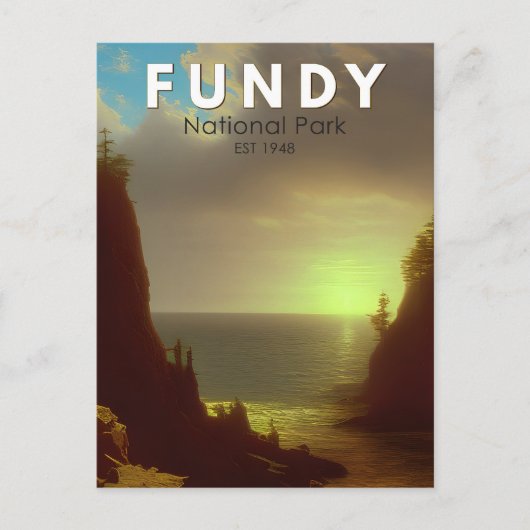 Fundy National Park Canada  Art Briefkaart (Voorkant)