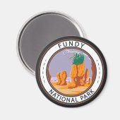 Fundy National Park Canada  badge Magneet (Voorkant / Achterkant)