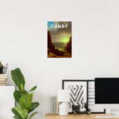 Fundy National Park Canada Vintage Kunst Poster (Thuiskantoor)