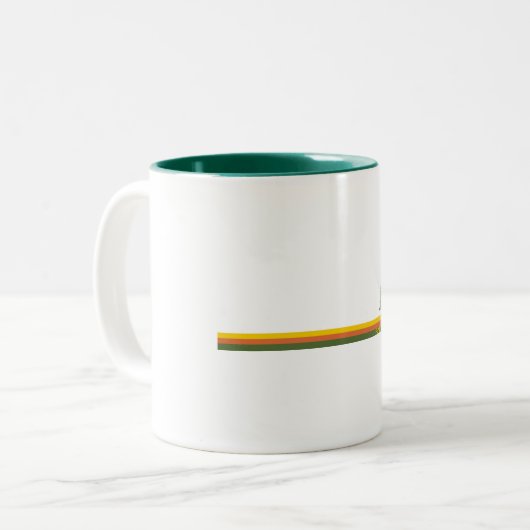 Fundy National Park Pine Trees Sun Tweekleurige Koffiemok (Voorkant links)