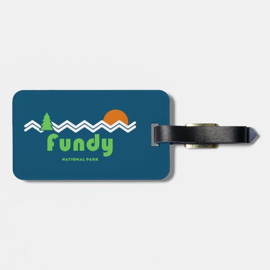 Fundy National Park Retro Bagagelabel (Achterkant horizontaal)