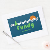 Fundy National Park Retro Rechthoekige Sticker (Envelop)