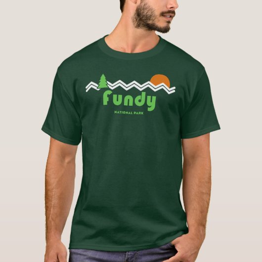 Fundy National Park Retro T-shirt (Voorkant)