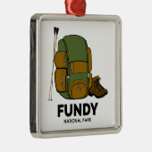 Fundy National Park rugzak Metalen Ornament (Rechts)