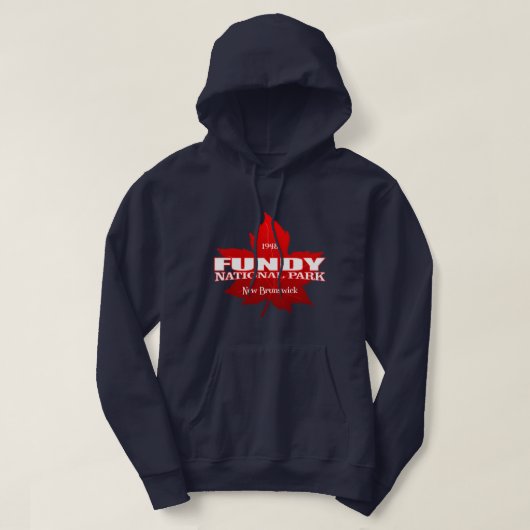 Fundy NP (esdoorblad) Hoodie (Design voorkant)
