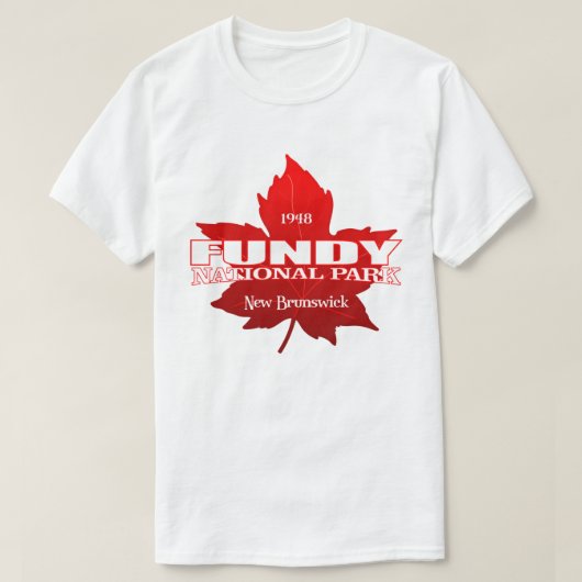 Fundy NP (esdoorblad) T-shirt (Design voorkant)