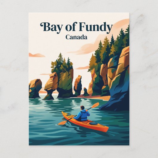 Fundybaai, Canada Briefkaart (Voorkant)