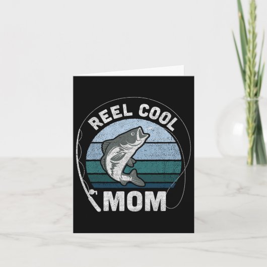Funens Reel Cool mama Vist Moederdag Kaart (Voorkant)