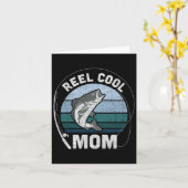 Funens Reel Cool mama Vist Moederdag Kaart (Gele Bloem)