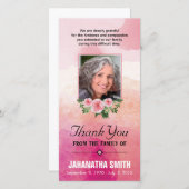 Funera Dank u voor uw fotokaart Bedankkaart (Voorkant / Achterkant)