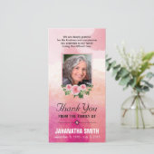 Funera Dank u voor uw fotokaart Bedankkaart (Staand voorkant)
