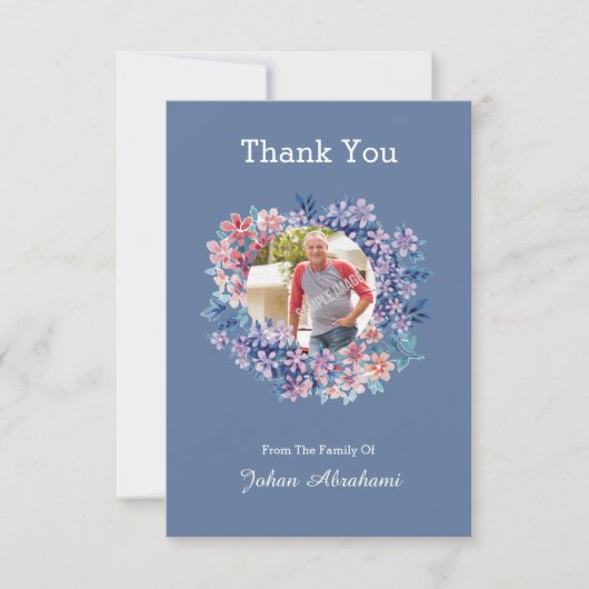 Funera Dank u voor uw fotokaart Bedankkaart (Voorkant)