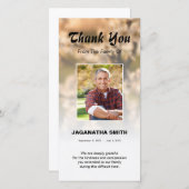 Funera Dank u wel Bedankkaart (Voorkant / Achterkant)