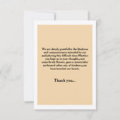 Funera Dank u wel Bedankkaart (Achterkant)