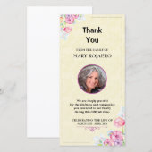 Funera Dankjewel Condoleance Foto Kaart (Voorkant / Achterkant)