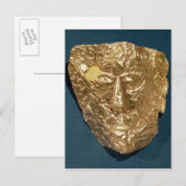 Funerair masker briefkaart (Voorkant / Achterkant)