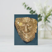 Funerair masker briefkaart (Staand voorkant)