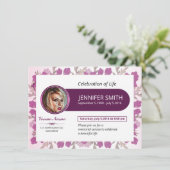 Funeral Announcement Card Aankondiging (Staand voorkant)