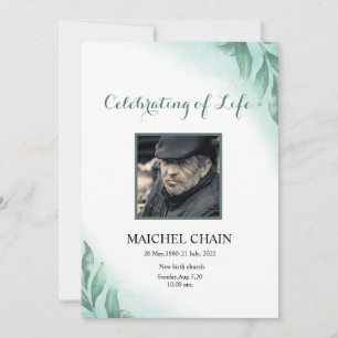 Funeral Announcement Card Aankondiging