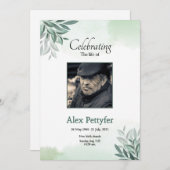 Funeral Announcement Card Aankondiging (Voorkant / Achterkant)