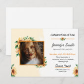 Funeral Announcement Card Aankondiging (Voorkant / Achterkant)