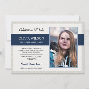 Funeral Announcement Card Aankondiging