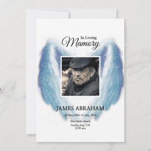 Funeral Announcement Card Aankondiging