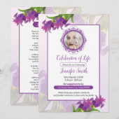 Funeral Announcement Card Aankondiging (Voorkant / Achterkant)