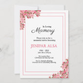 Funeral Announcement & Invitation Card Aankondiging (Voorkant)