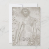 Funeral Announding in loving Memory Tomstone Kaart (Voorkant)