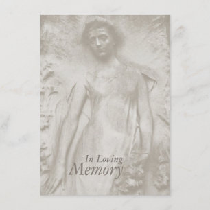 Funeral Announding in loving Memory Tomstone Kaart