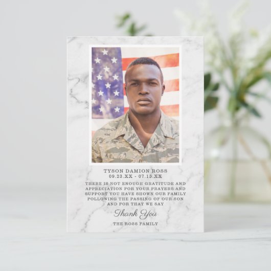 Funeral Bedankt | Foto Keepslag (Staand voorkant)