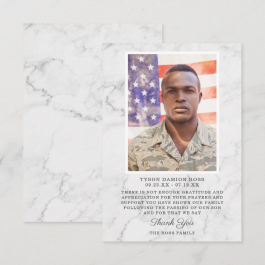 Funeral Bedankt | Foto Keepslag (Voorkant / Achterkant)