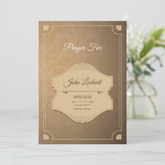 Funeral-bedankt-kaart Bedankkaart (Staand voorkant)