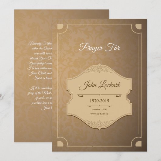 Funeral-bedankt-kaart Bedankkaart (Voorkant / Achterkant)