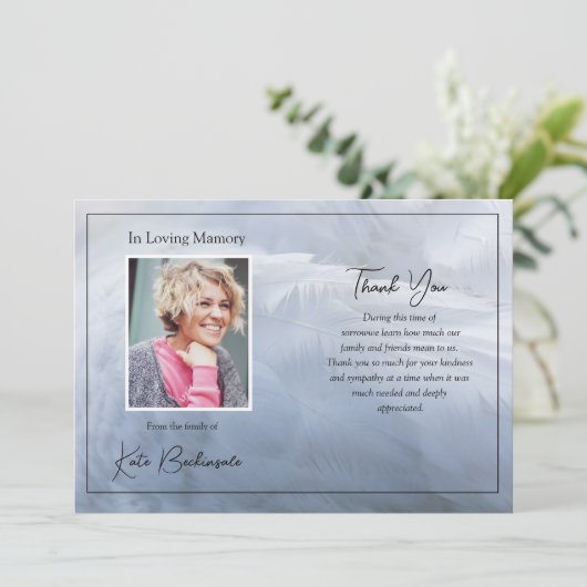 Funeral-bedankt-kaart Bedankkaart (Staand voorkant)
