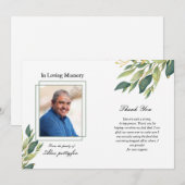 Funeral-bedankt-kaart Bedankkaart (Voorkant / Achterkant)