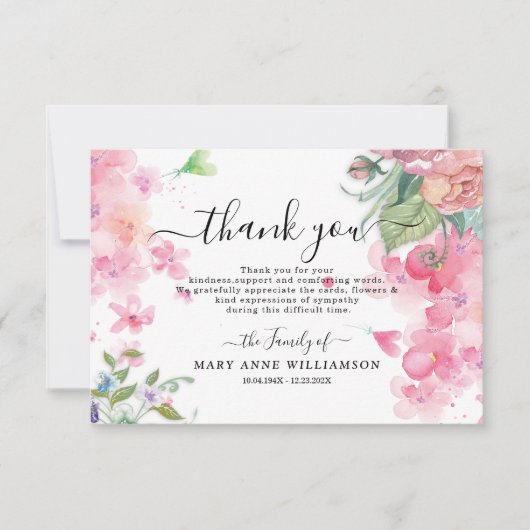 Funeral-bedankt-kaart Bedankkaart (Voorkant)