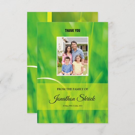 Funeral-bedankt-kaart Bedankkaart (Voorkant / Achterkant)